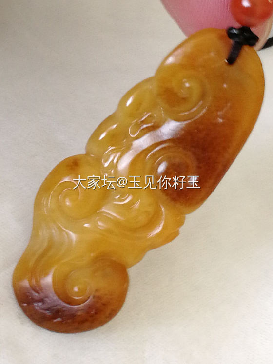 黄沁如意佩_和田玉