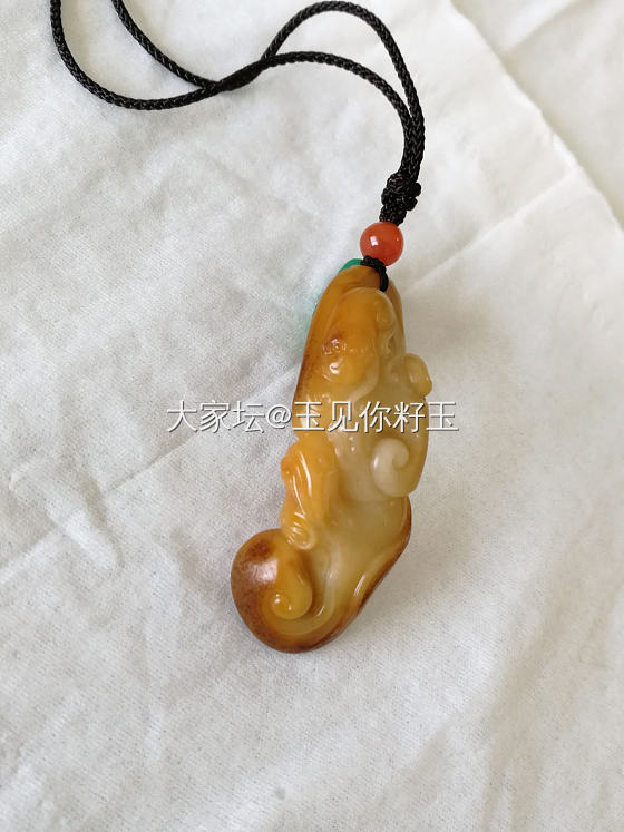 黄沁如意佩_和田玉