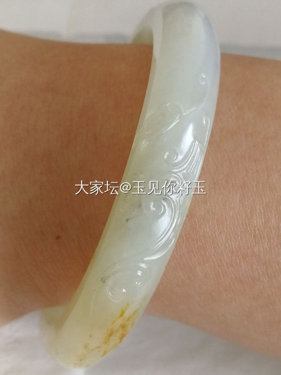 如意籽镯_和田玉