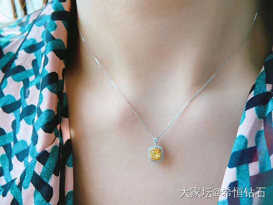 黄钻吊坠_钻石
