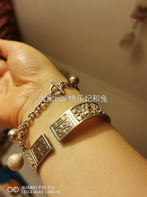 大家都在秀银镯，可我想看看大家的银手链_手链银