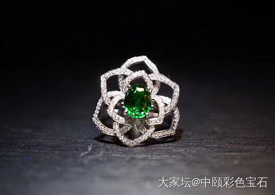 ##中颐天然莎弗莱戒指##  1.50ct_沙弗莱戒指彩色宝石