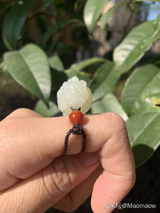 可可爱爱的小貔貅～～_花件和田玉