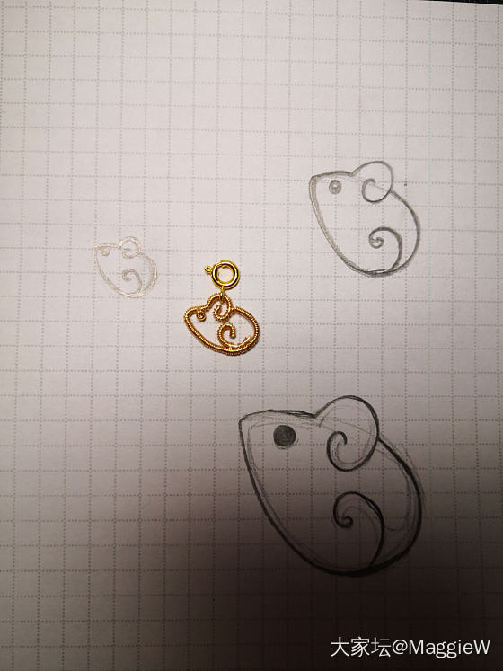 鼠年大吉_吊坠金