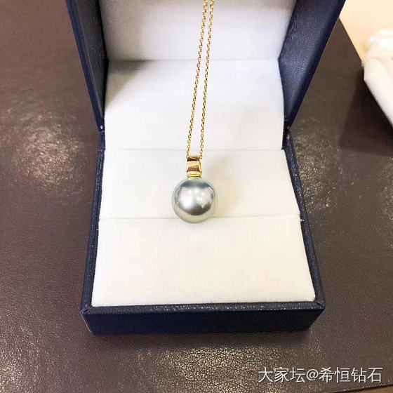 大溪地灰珠吊坠 [机智] ！_珍珠