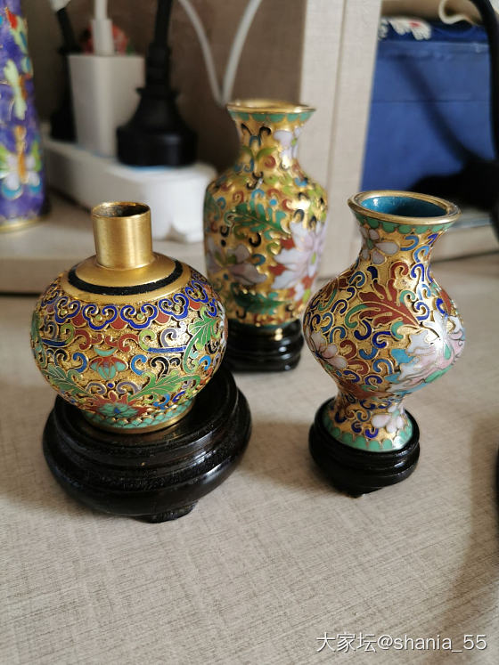 非常好看的笔筒和小花瓶到啦！_景泰蓝
