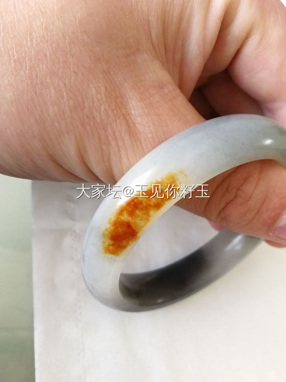 青花籽镯一起晒！_和田玉