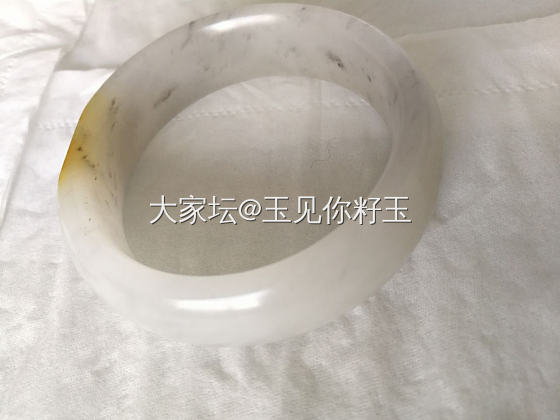青花籽镯一起晒！_和田玉