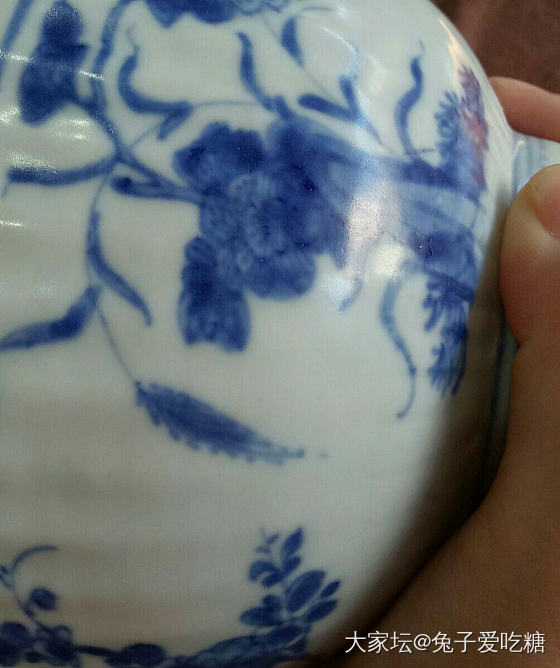 清   康熙洞石花卉人文瓜棱碗_瓷器银