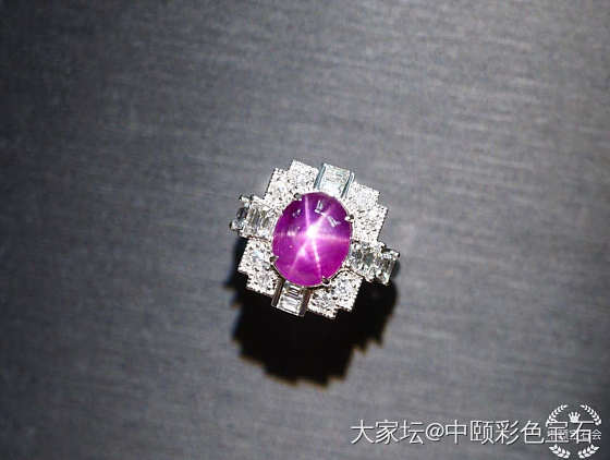 ##中颐天然未加热星光红宝石戒指##  6.06ct_戒指红宝石名贵宝石