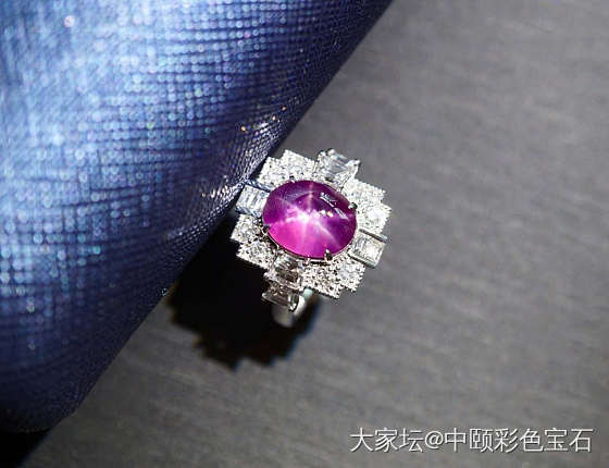 ##中颐天然未加热星光红宝石戒指##  6.06ct_戒指红宝石名贵宝石