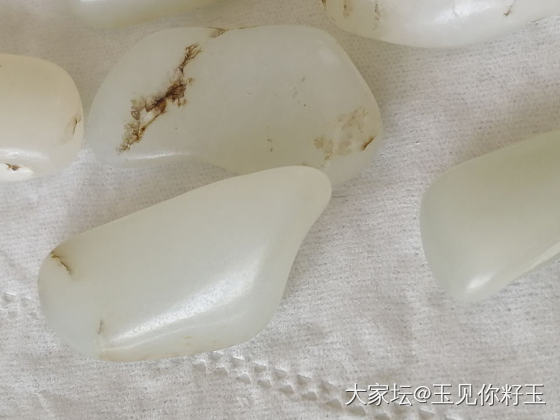 毛孔，起倃，水草沁_原石和田玉