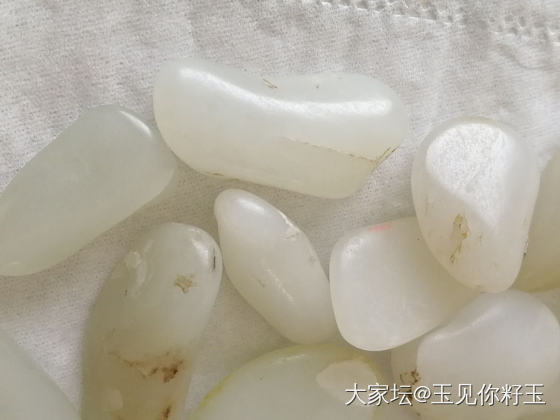 毛孔，起倃，水草沁_原石和田玉