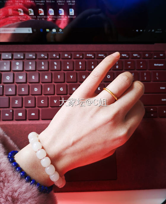古法素圈戒指_戒指金