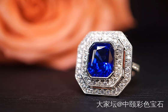 ##中颐天然皇家蓝蓝宝石戒指##  4.52ct_蓝宝石