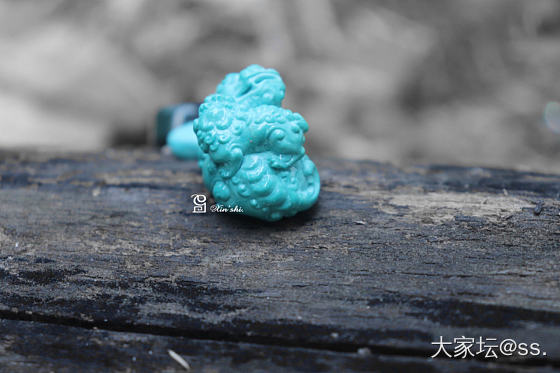 绿松石小狮子
唐狮瑞兽貔貅_松石