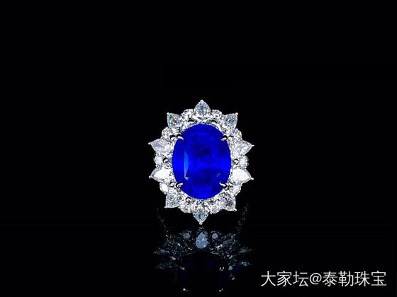 #泰勒彩宝#11.12ct无烧蓝宝石戒指 收藏级别哦_戒指蓝宝石