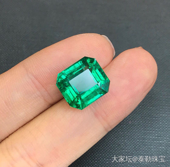 #泰勒彩宝#8.73ct祖母绿精品_祖母绿