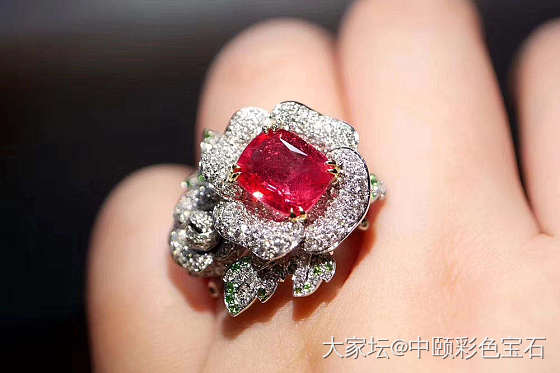 ##中颐天然马亨盖尖晶戒指##  4.02ct_尖晶石彩色宝石