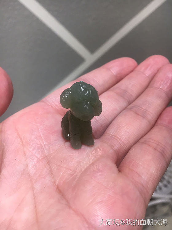 太可爱的一只小可爱，自家宝宝三个月，我总是小狗子小狗子的叫着，今天看到第一眼就好..._玉石