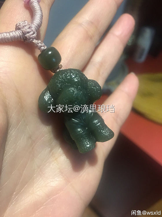 太可爱的一只小可爱，自家宝宝三个月，我总是小狗子小狗子的叫着，今天看到第一眼就好..._玉石