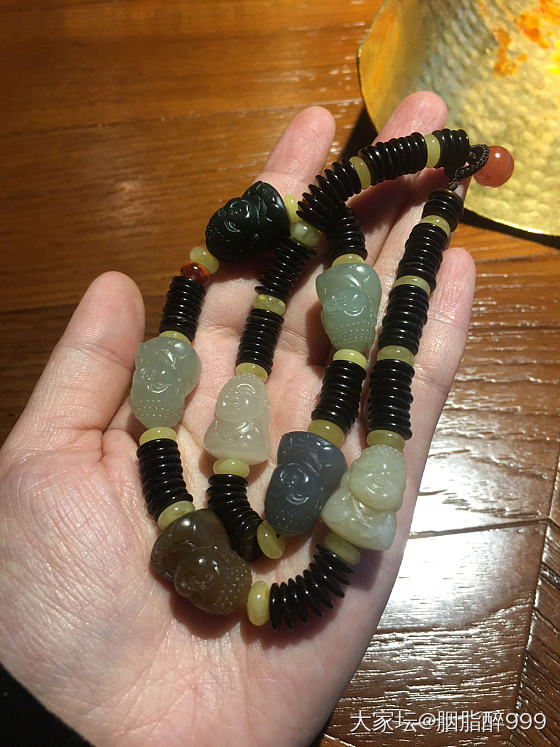 宝宝佛和田玉多宝项链_和田玉