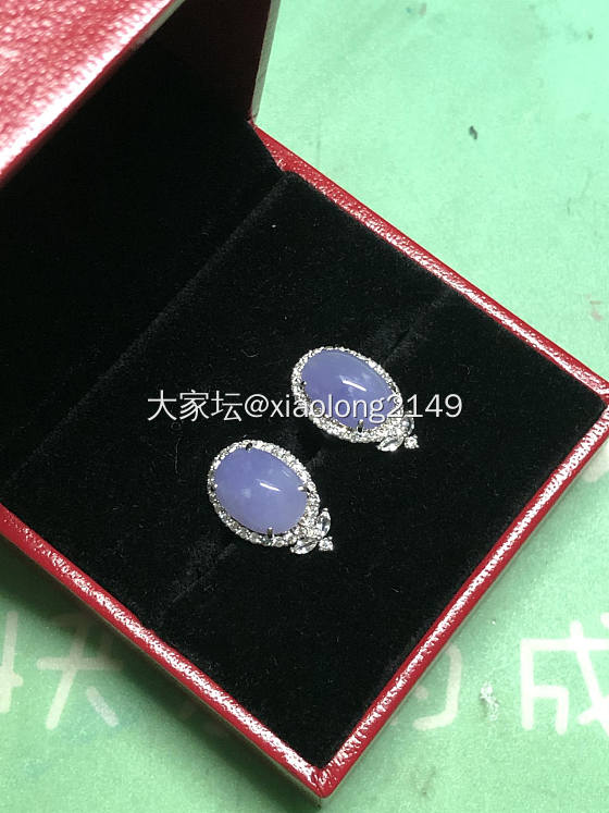 新欢，紫蛋耳环_耳钉翡翠