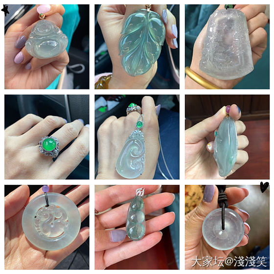 看看首饰盒的翠翠，想想要不要出点闲置。然后发现拍照还真是个技术活。😂_翡翠
