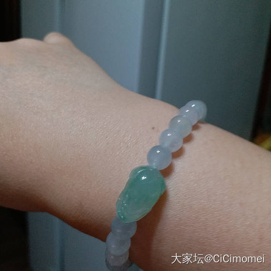 自己串的猪，下得地啊！_珠串翡翠