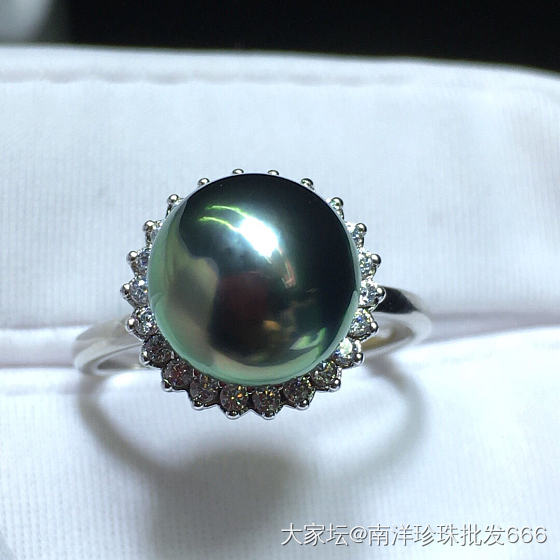 极品炫彩孔雀绿珍珠_有机宝石