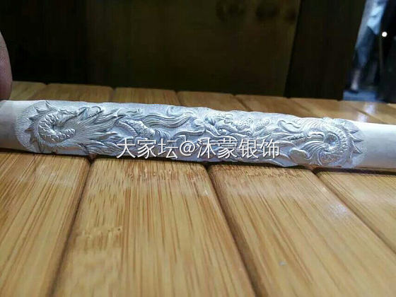 手工手镯成品赏析_银