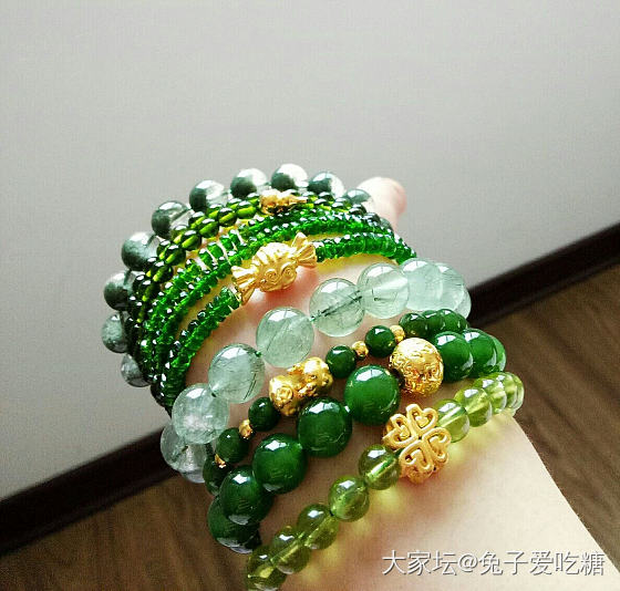 夏天要来了，水晶搞起来，今天左右手_珠串水晶
