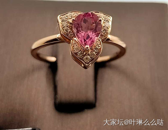 18k 红碧玺戒指吊坠两用挺不错的_首饰