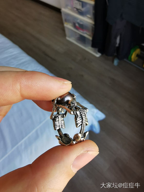 暗黑系银饰_戒指银