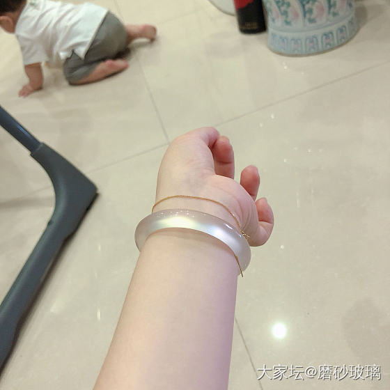 大浪淘沙剩下的一支镯子_玉髓手镯