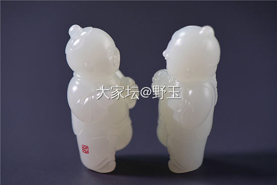 还是赵信哲老师的白玉籽料招财童子_和田玉