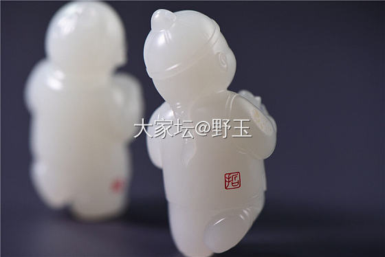还是赵信哲老师的白玉籽料招财童子_和田玉