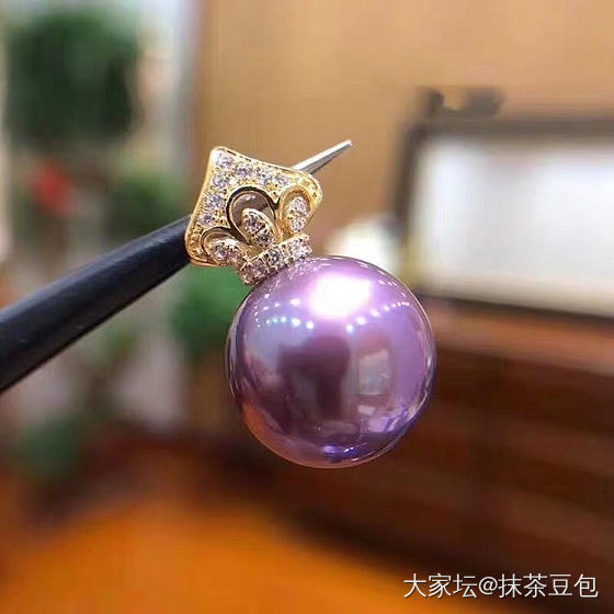 大家帮忙看看这俩哪个吊头好看，我搭配8到8.5的天女。谢谢🙏_珍珠