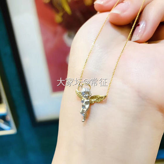 黄钻戒指改款吊坠，也很美。_钻石
