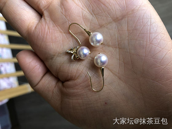 自己diy的小东西，感觉很开心😃_手工diy耳饰珍珠