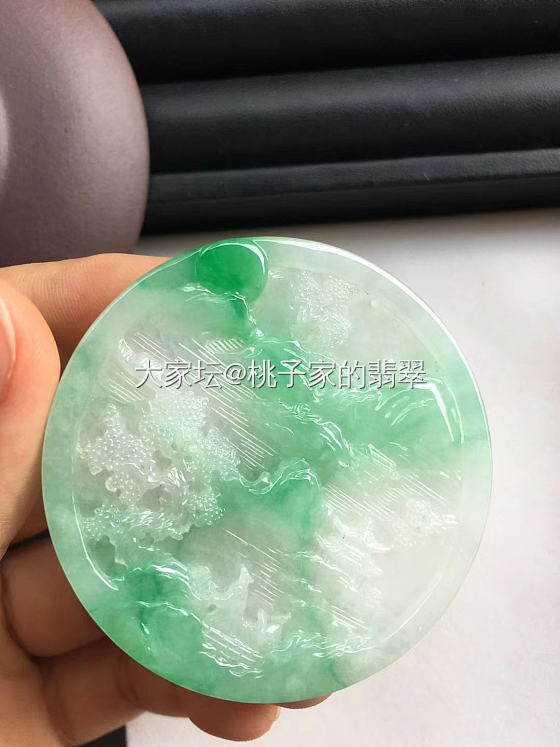就喜欢这种意境山水，一切尽在不言中_翡翠
