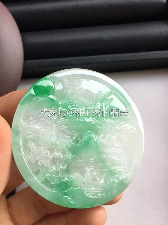 就喜欢这种意境山水，一切尽在不言中_翡翠