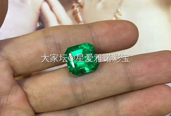 祖母绿 8ct 木佐色 极微油 哥伦比亚 GRS证书 好看吗？_彩色宝石