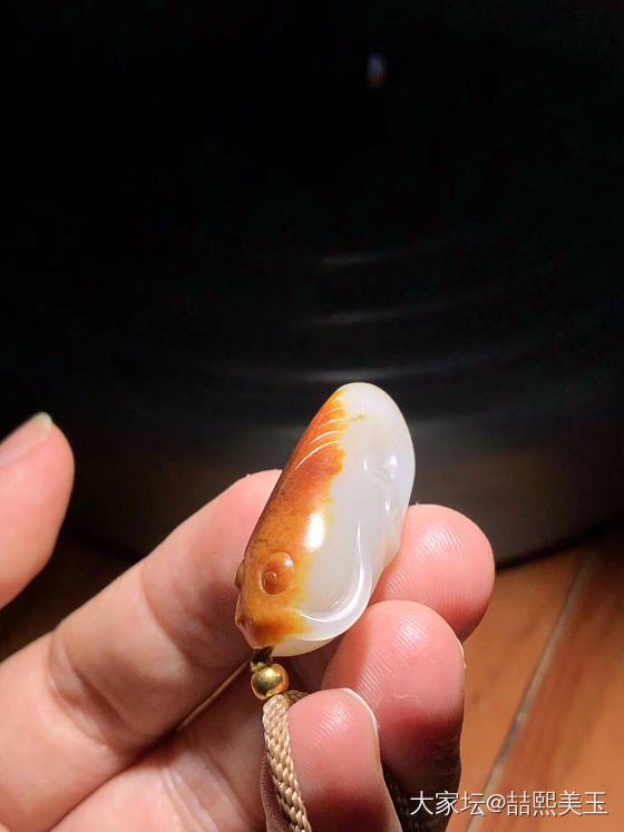 独籽红皮鱼_和田玉