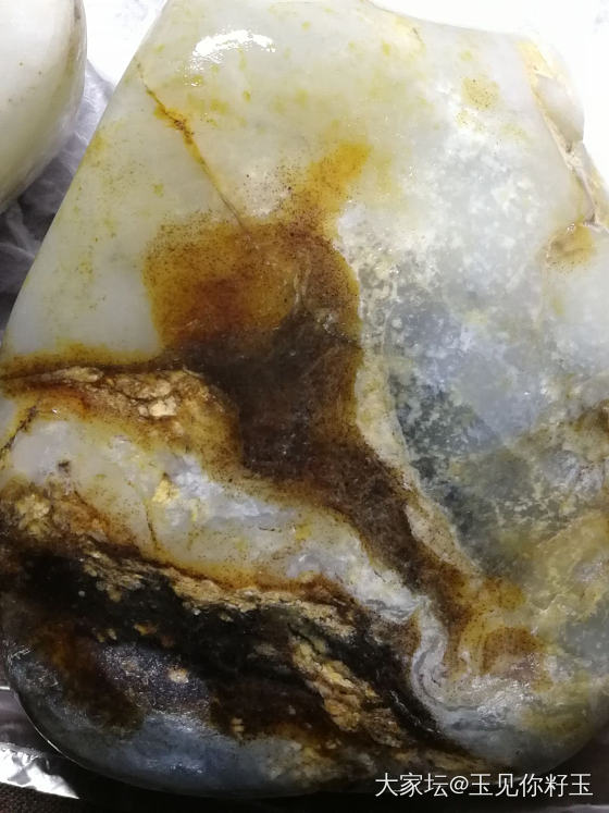大自然的天然画作！你诺喜欢，那它就是好的！_和田玉