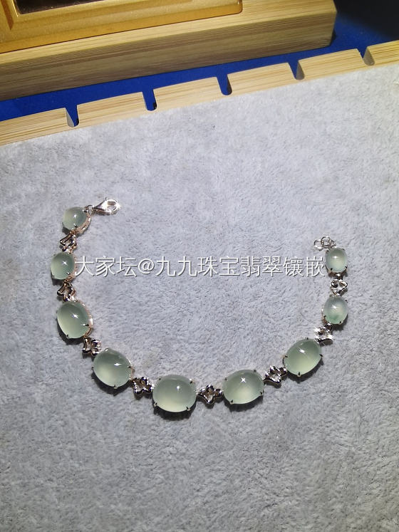 九粒蛋面素款式手链_镶嵌