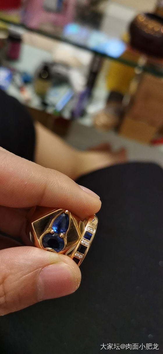 改款蓝宝石戒指，提升挺高的_彩色宝石