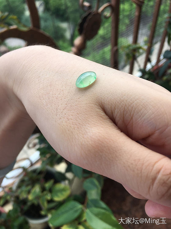 清新甜美的翡翠戒面_翡翠