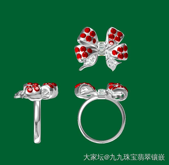 蝴蝶结做好太美了，分享分享。_镶嵌