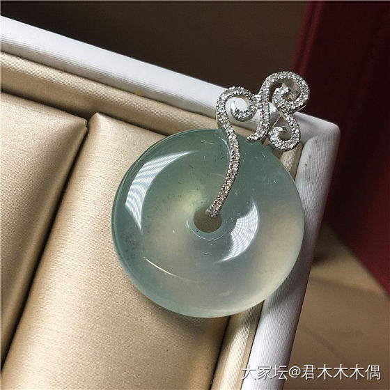 没钱镶嵌，先搞个银扣头试试效果_手工diy翡翠